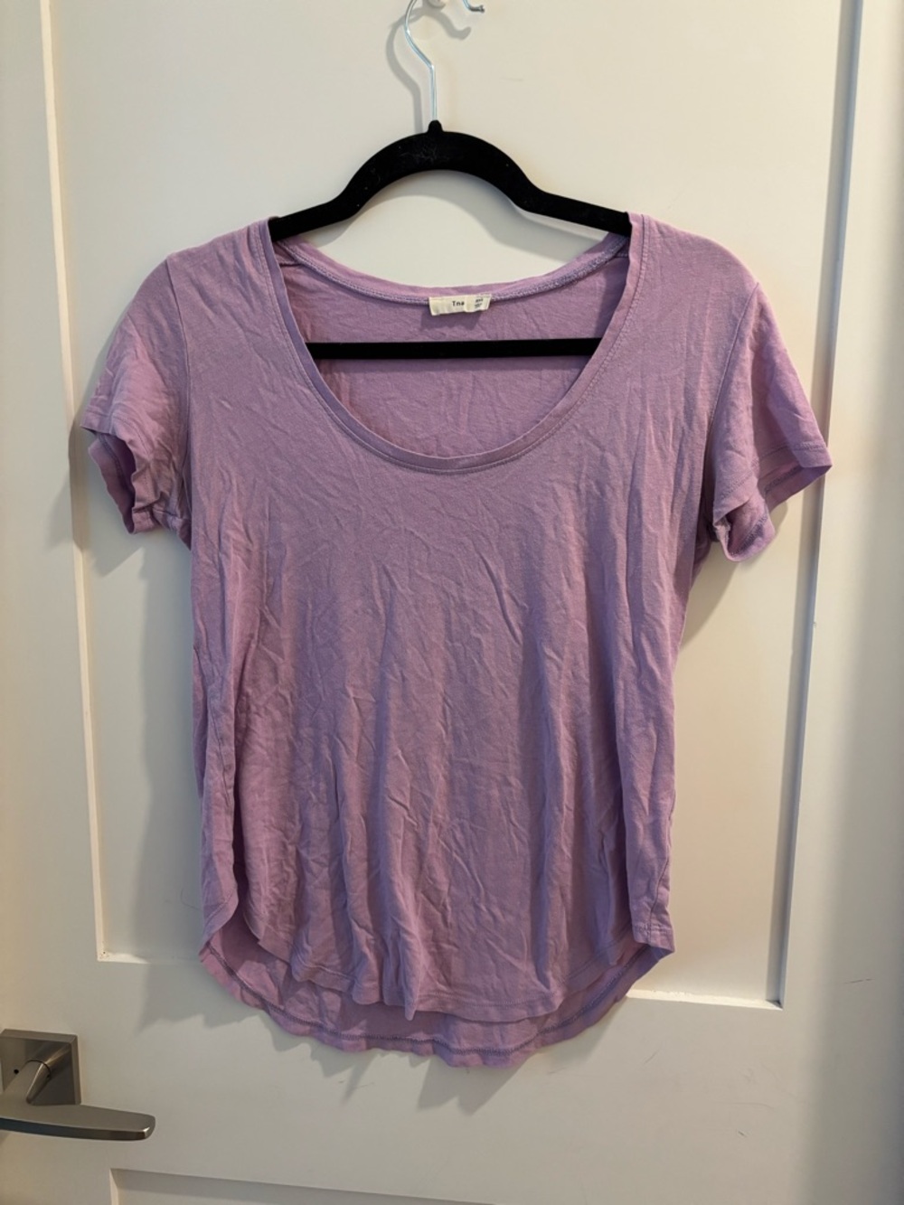 TNA Lavender Scoop Neck Short Sleeve Tee